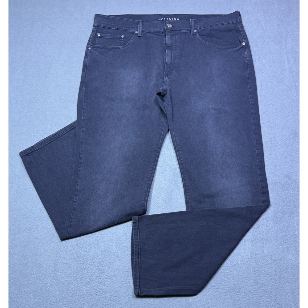 Mott And Bow Jeans Mens 38x32 Slim Fit Mercer Black Stretch Normcore Modern